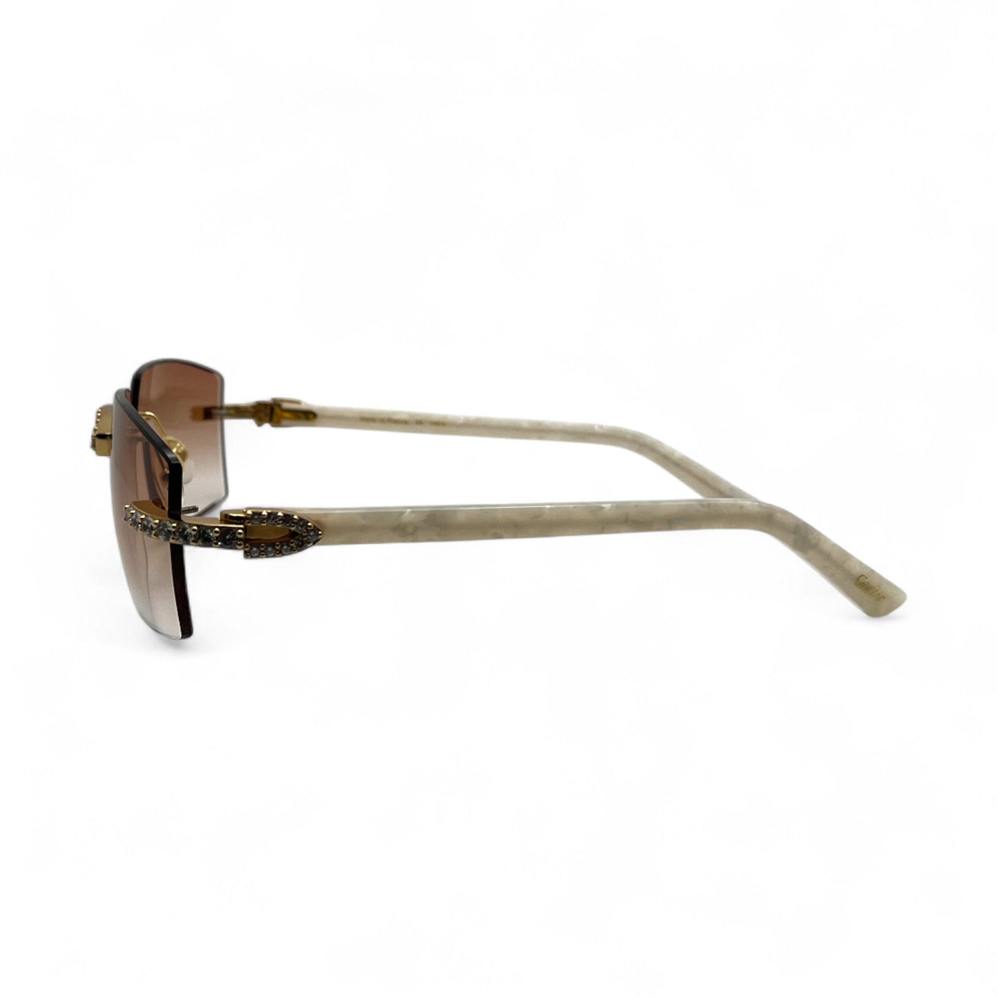 C Decor His & Her Iced Combo - Gold Marbles & Buffs w/ Hennessy Brown #8 & Kardias Lenses