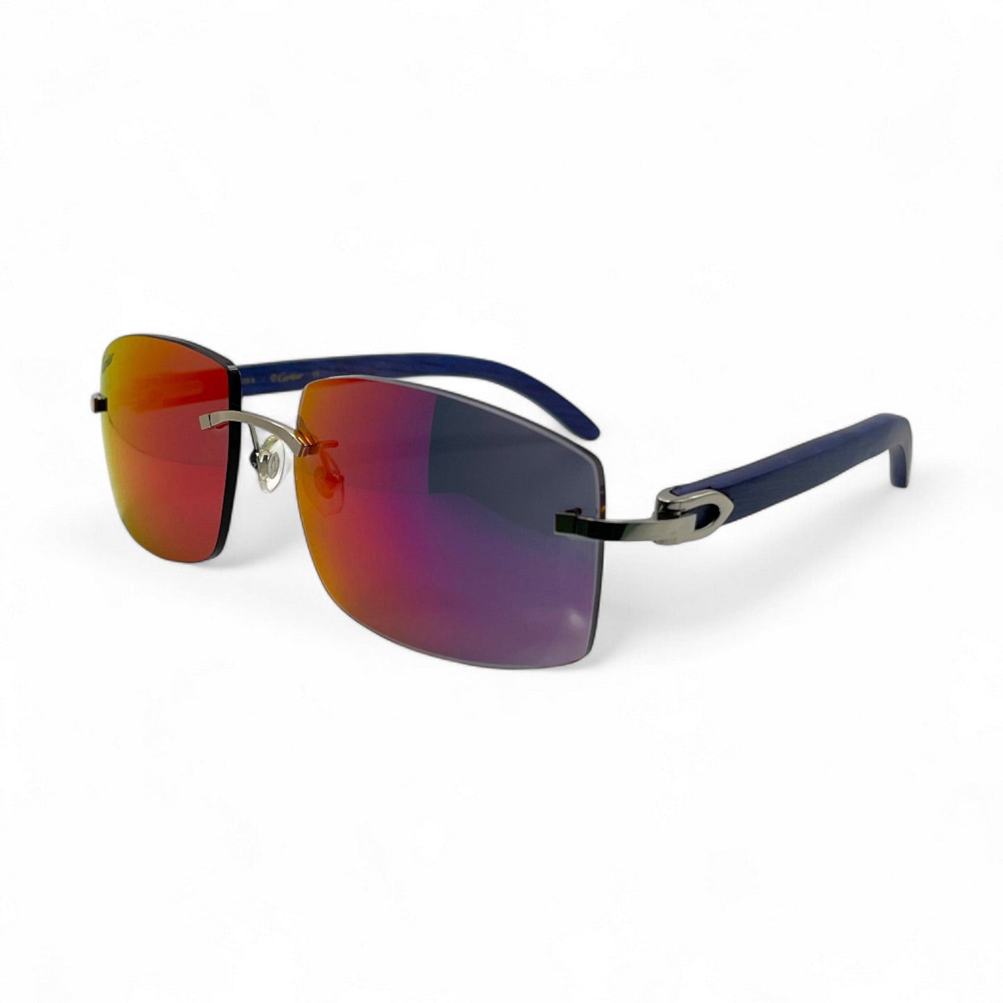 C Decor Woods (Transitions Revo) - Silver Cobalt Blue Woods Sunglasses (2020s)