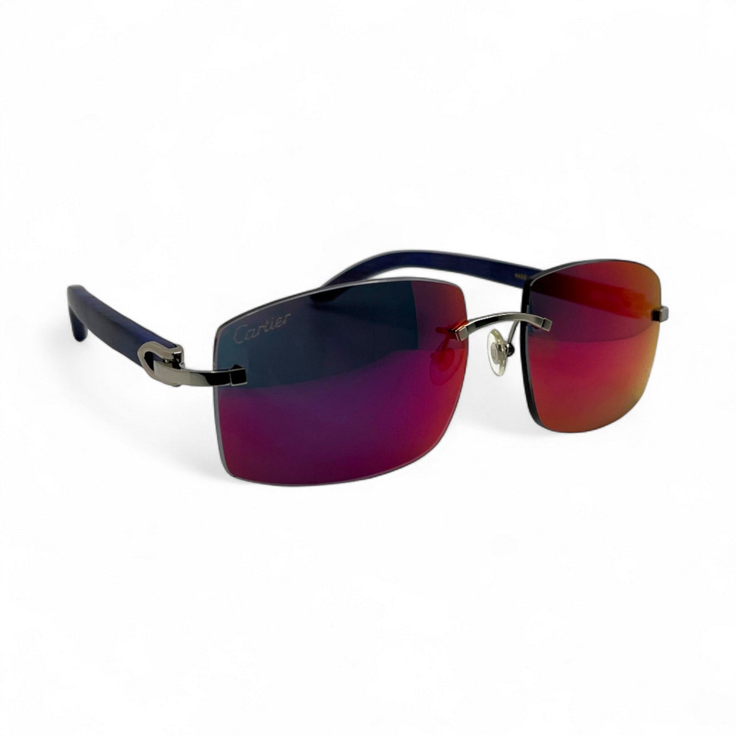 C Decor Woods (Transitions Revo) - Silver Cobalt Blue Woods Sunglasses (2020s)