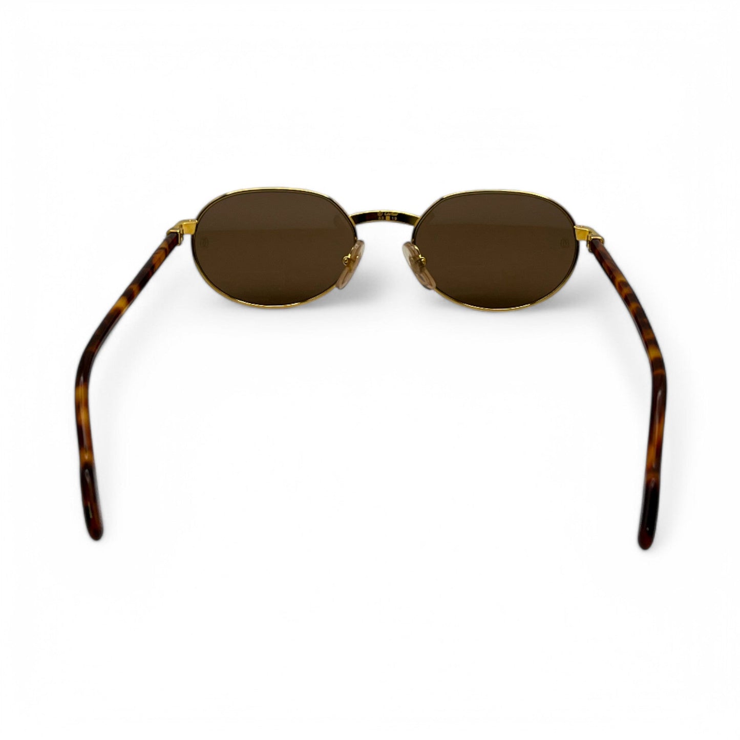 Authentic Cartier Lueur - Gold Tortoise Acetate Sunglasses w/ Brown Lenses (90s)