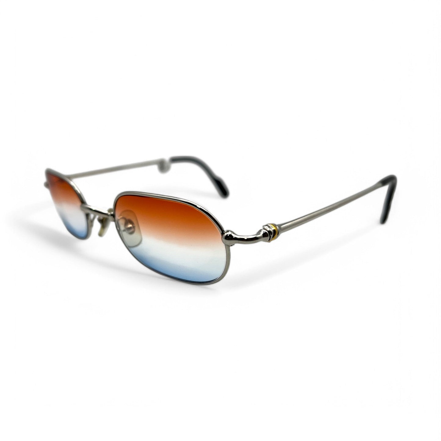 Authentic Cartier Deimos - Titanium Wires Sunglasses w/ Red & Blue Lenses (80s)