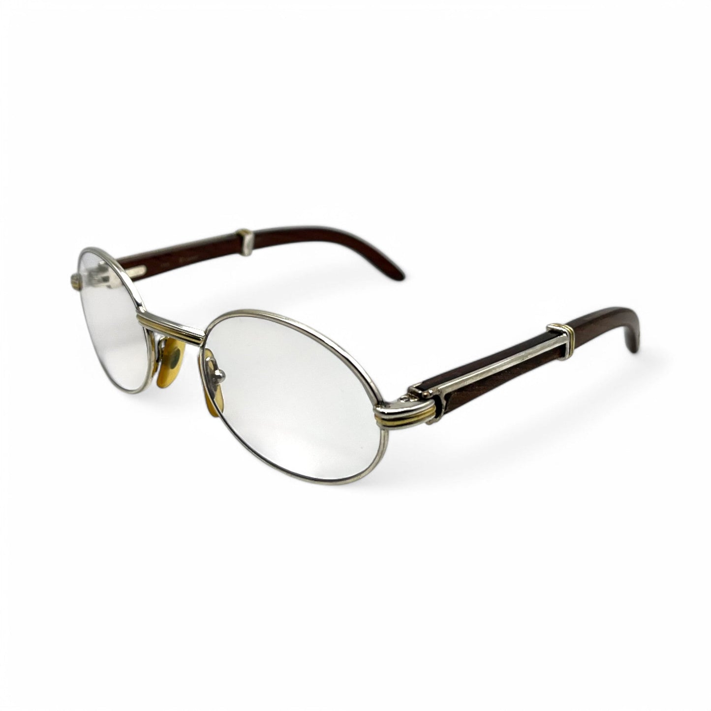 Authentic Cartier Giverny - Vintage Silver Dark Woods Sunglasses (90s)