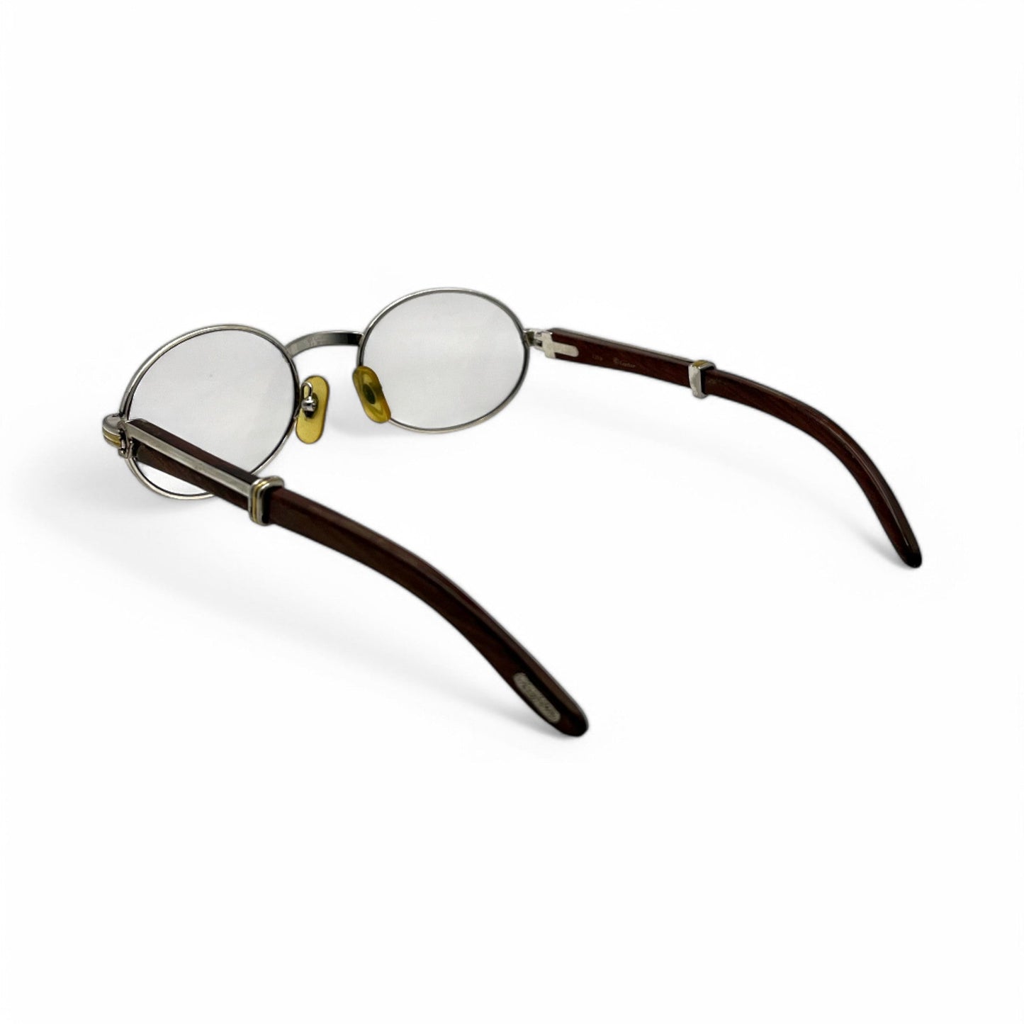 Authentic Cartier Giverny - Vintage Silver Dark Woods Sunglasses (90s)