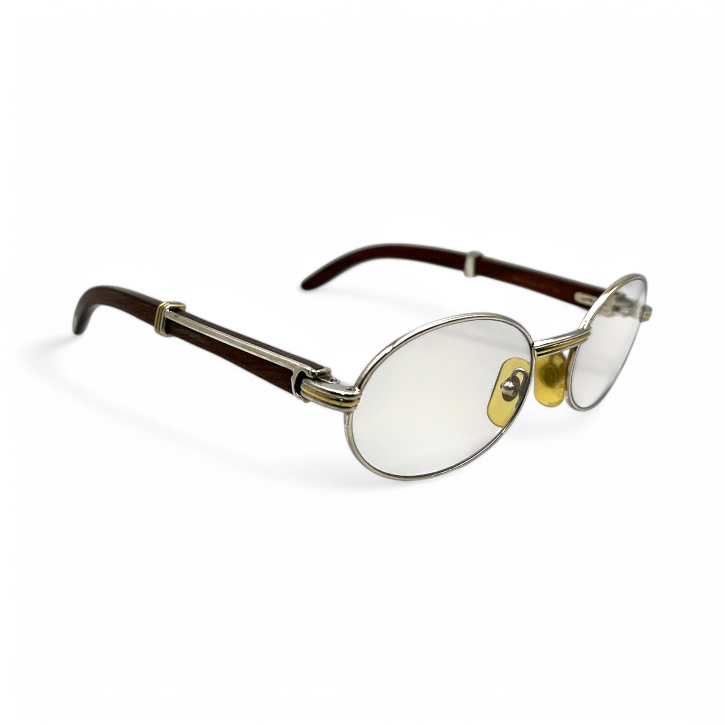 Authentic Cartier Giverny - Vintage Silver Dark Woods Sunglasses (90s)