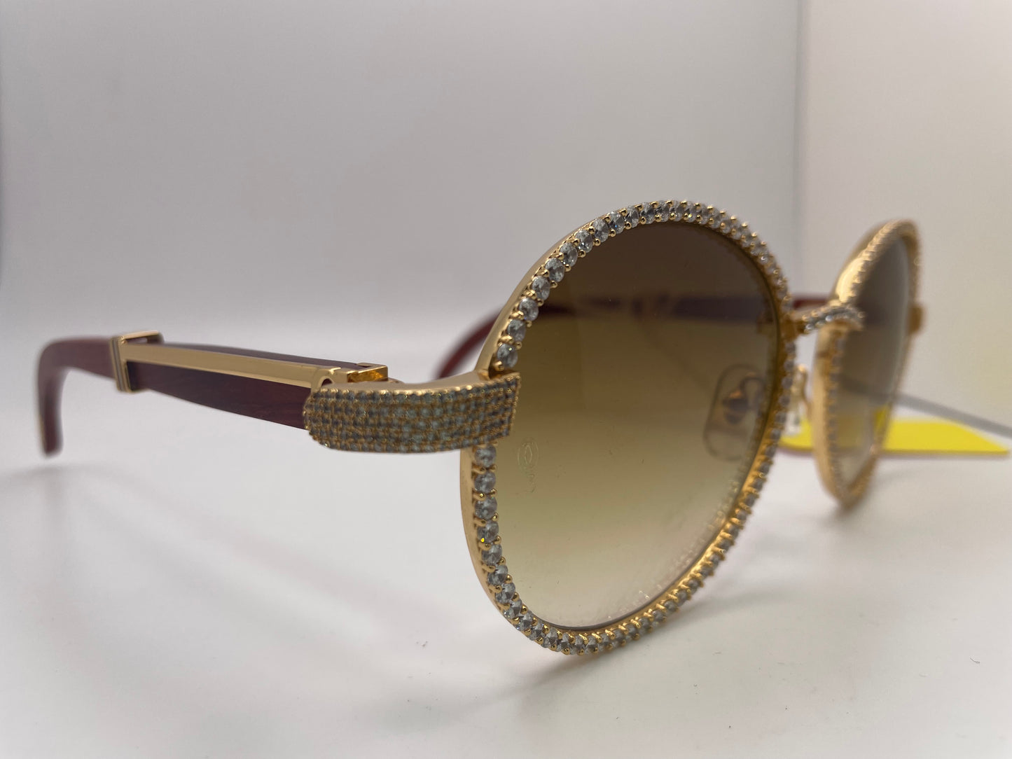 Cartier Custom - Gold Diamond Frame w/ Woods