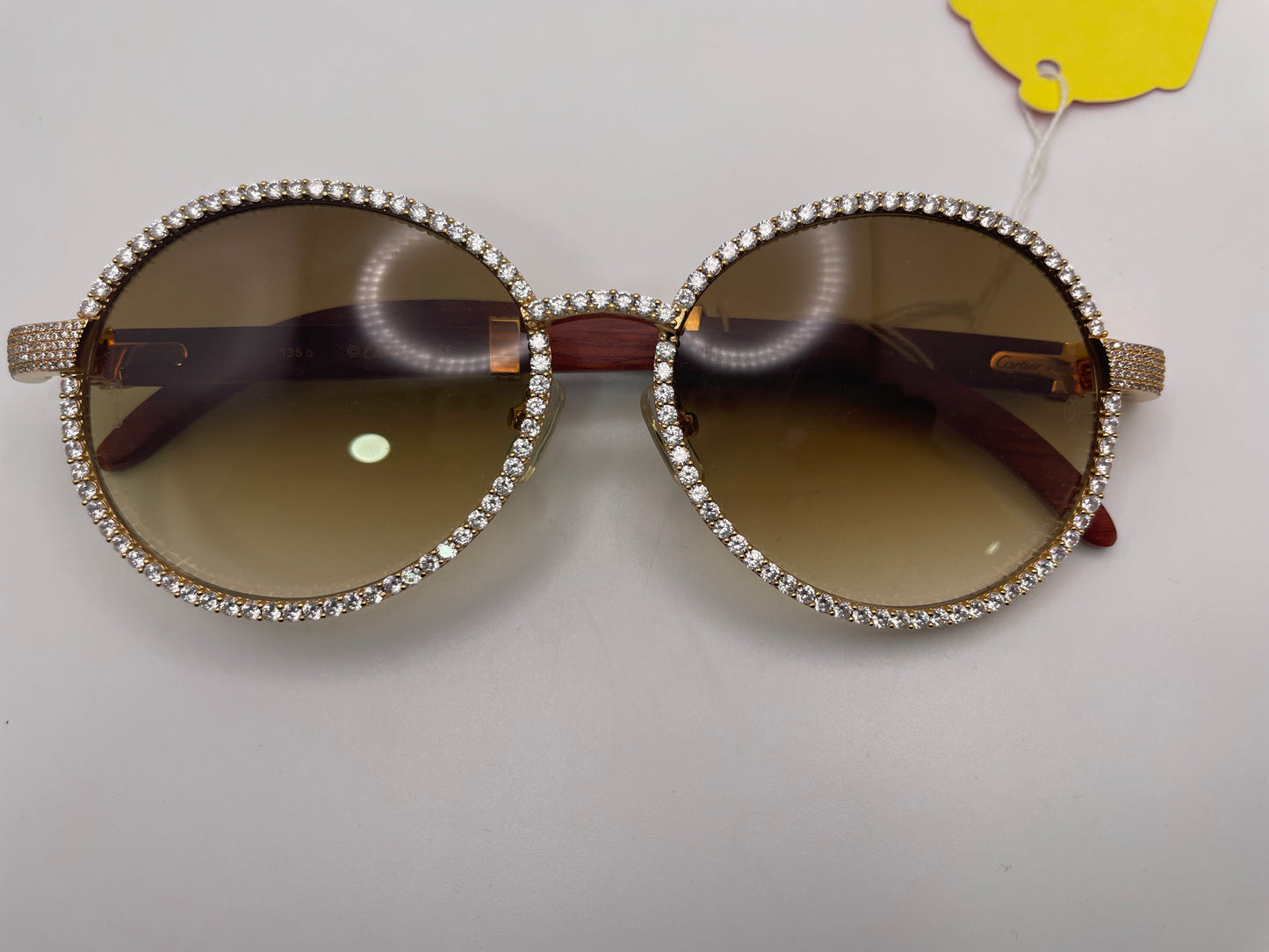 Cartier Custom - Silver Diamond Frame w/ Woods