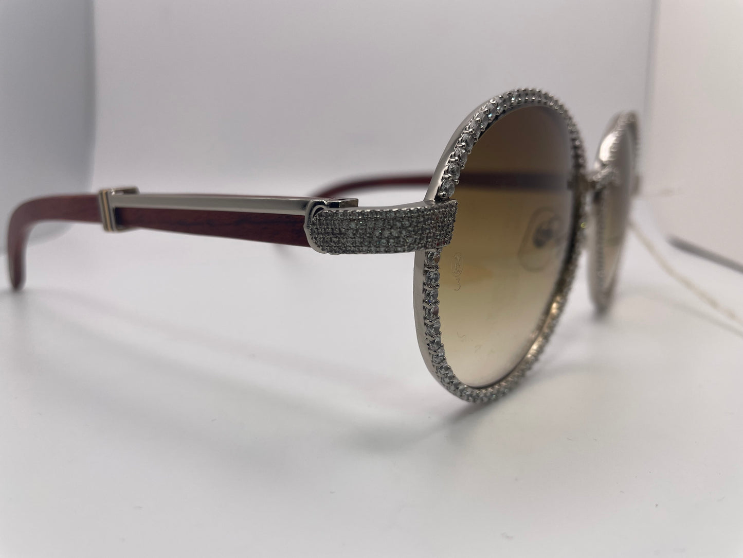 Cartier Custom - Silver Diamond Frame w/ Woods