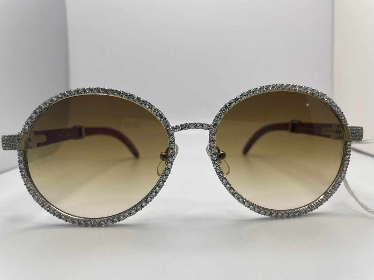Cartier Custom - Silver Diamond Frame w/ Woods