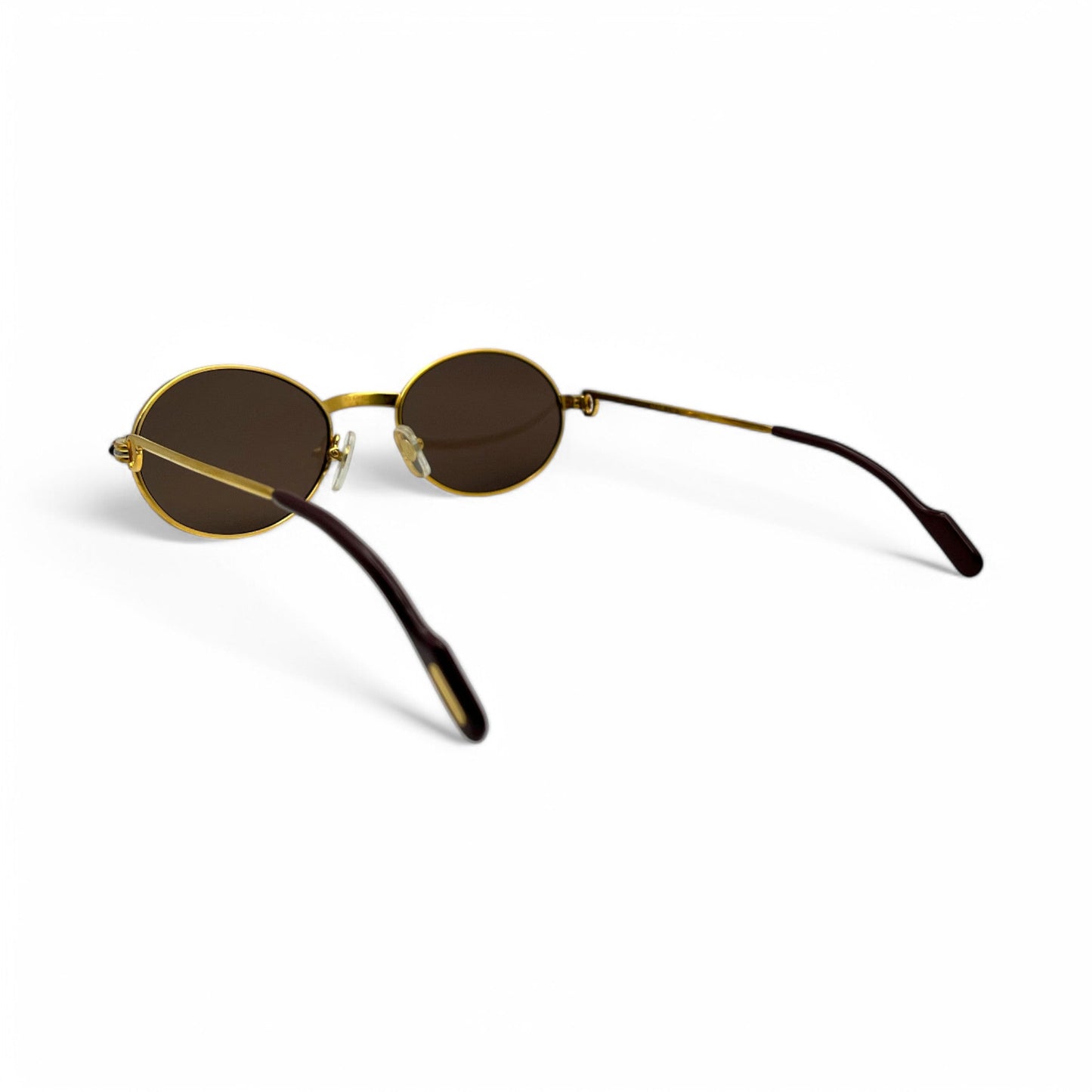 Authentic Cartier Saint Honore - Gold Wires Sunglasses w/ Oval Lenses (90s)