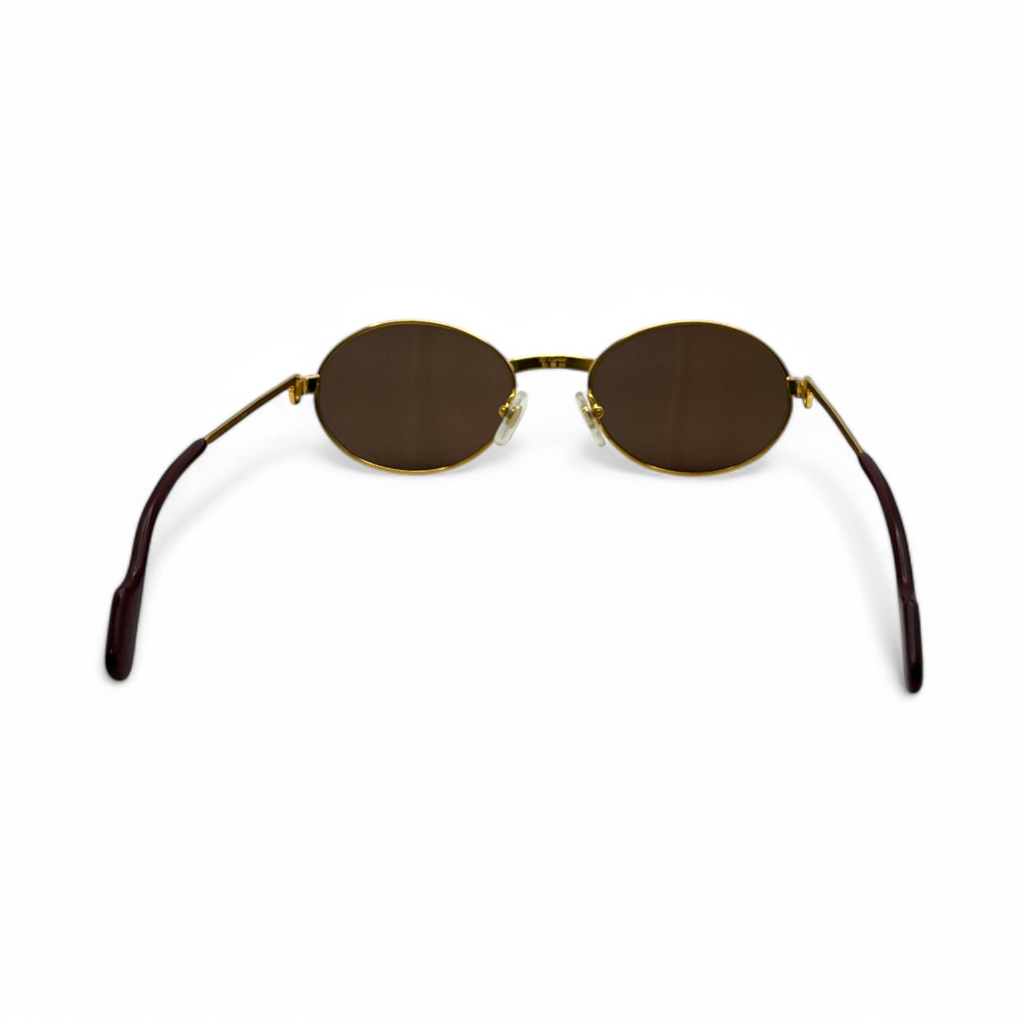 Authentic Cartier Saint Honore - Gold Wires Sunglasses w/ Oval Lenses (90s)