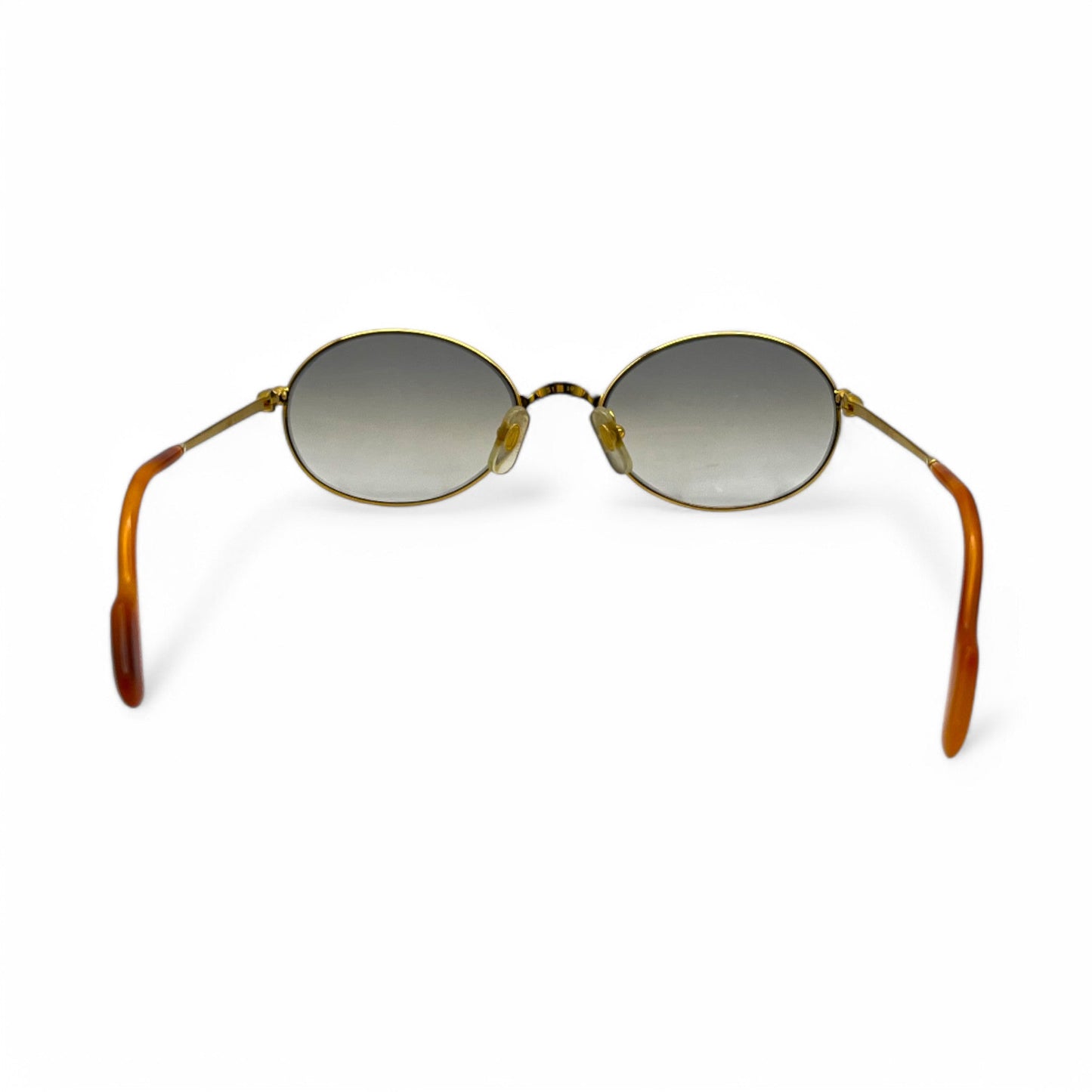 Authentic Cartier Saturne - Gold Wires Sunglasses w/ Gray Oval Lenses (80s)