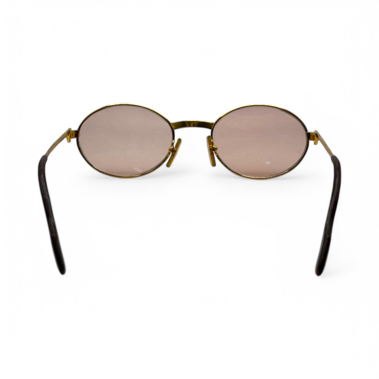 Authentic Cartier Saint Honore - Gold Wires Sunglasses w/ Oval Lenses (90s)
