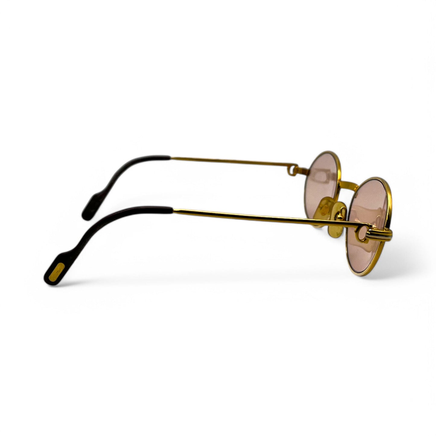 Authentic Cartier Saint Honore - Gold Wires Sunglasses w/ Oval Lenses (90s)
