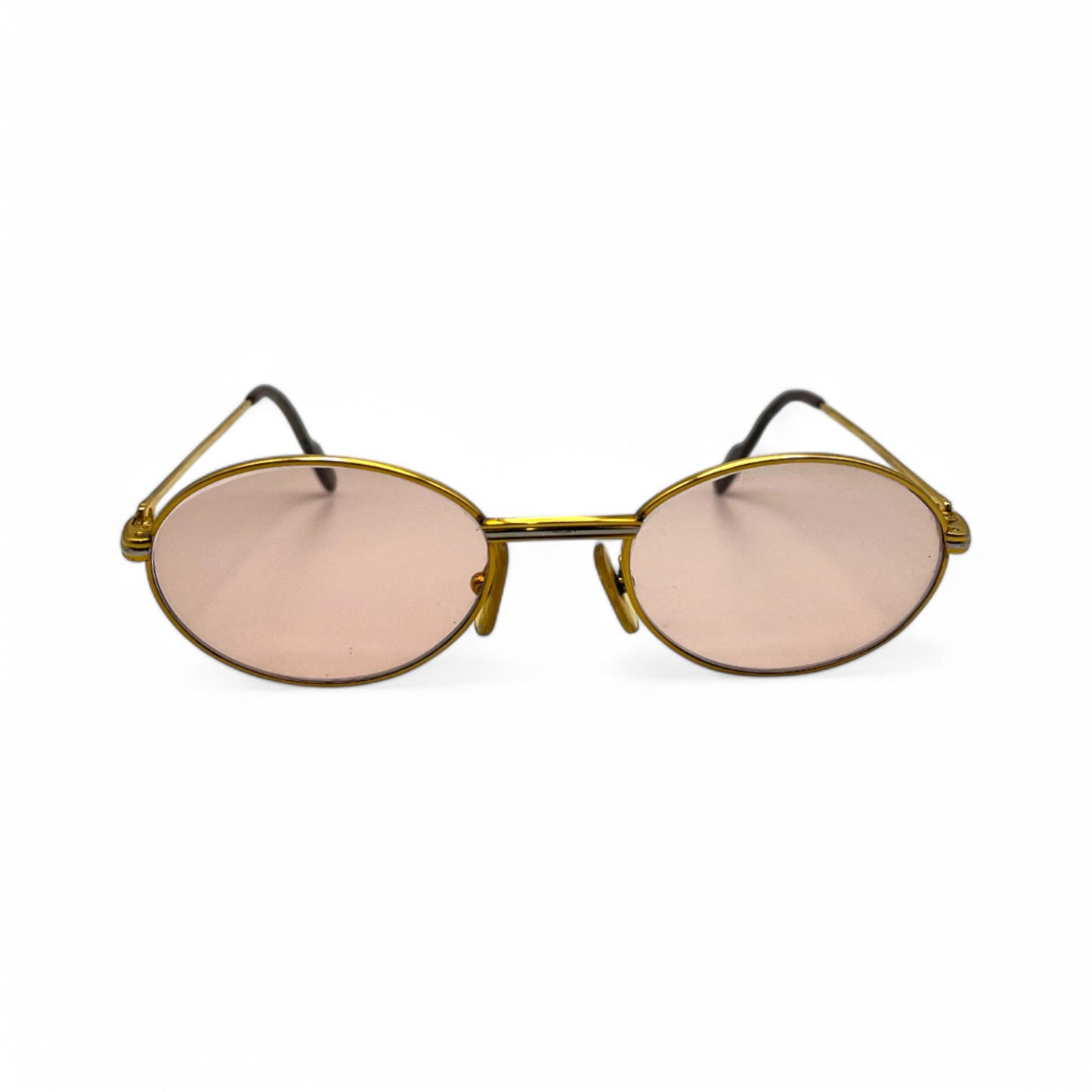 Authentic Cartier Saint Honore - Gold Wires Sunglasses w/ Oval Lenses (90s)