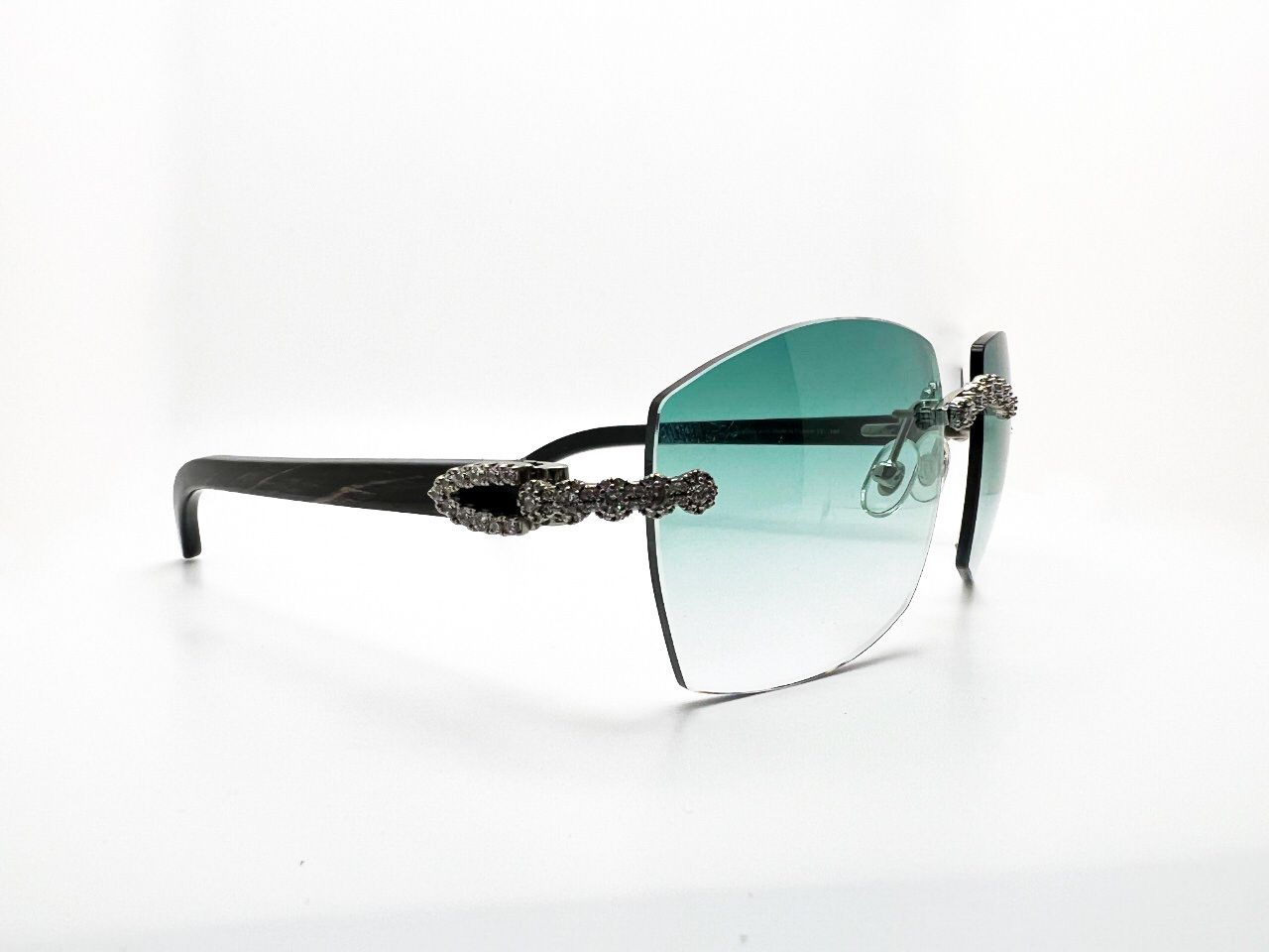 C Decor - Silver Black Buffs w/ Green #9 Lenses