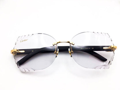 Decor C Gold Brushed Gold Limited Edition Black Woods with Transition Butterfly Lenses