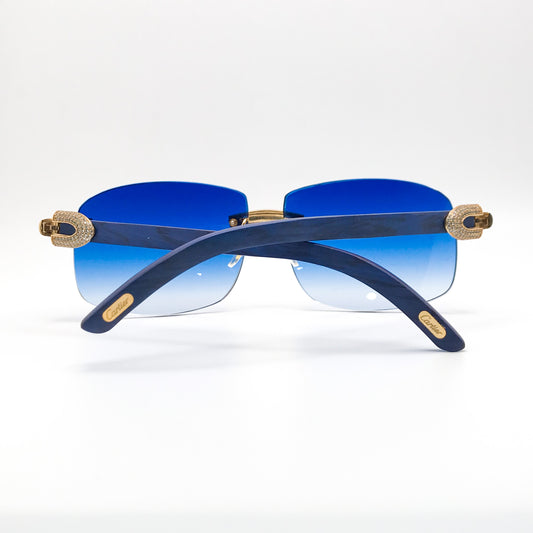 Blue Woods with 5pc Bead #6 Blue Gradient Tint Sunglasses