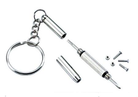 2 Pieces Eyeglass Screwdriver Keychain Portable Screwdriver Wrench Glasses  Screwdriver Glasses Repair Kit