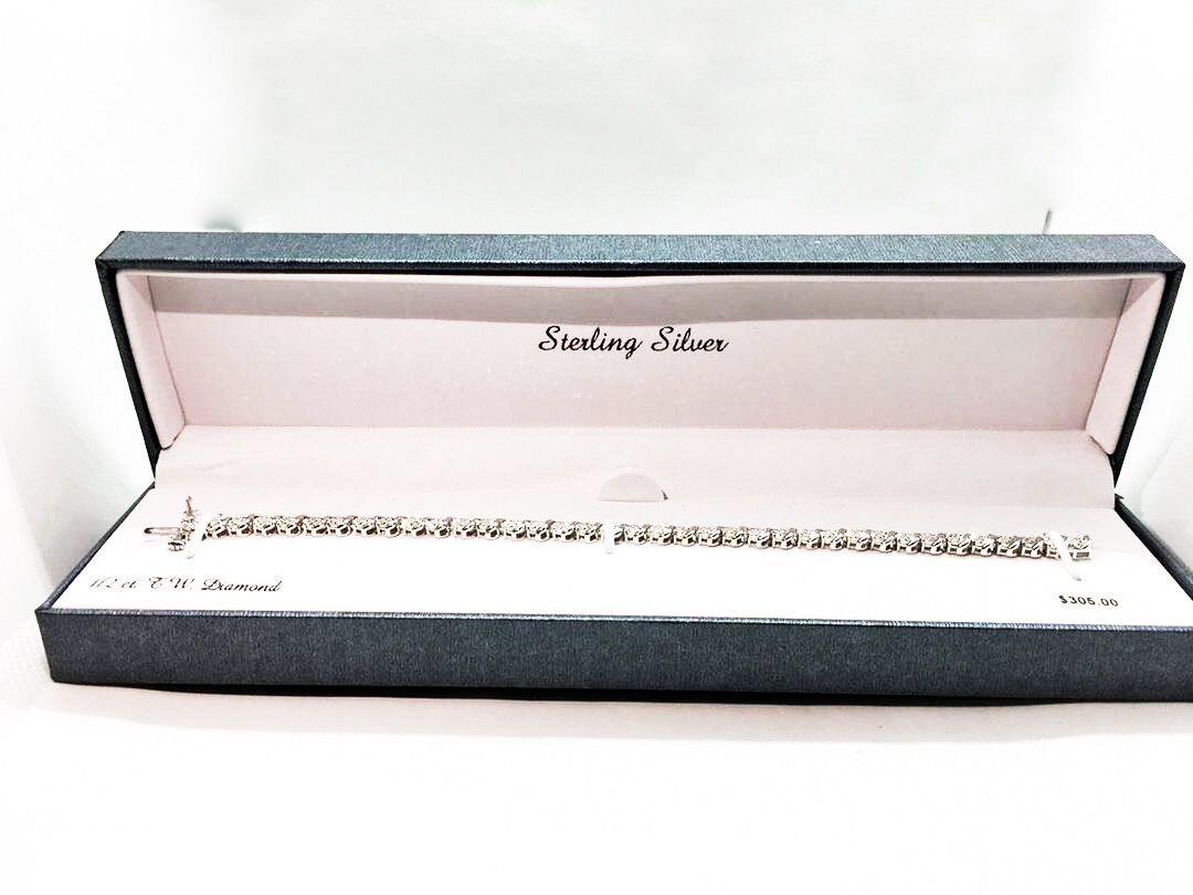 Silver Diamond Bracelet