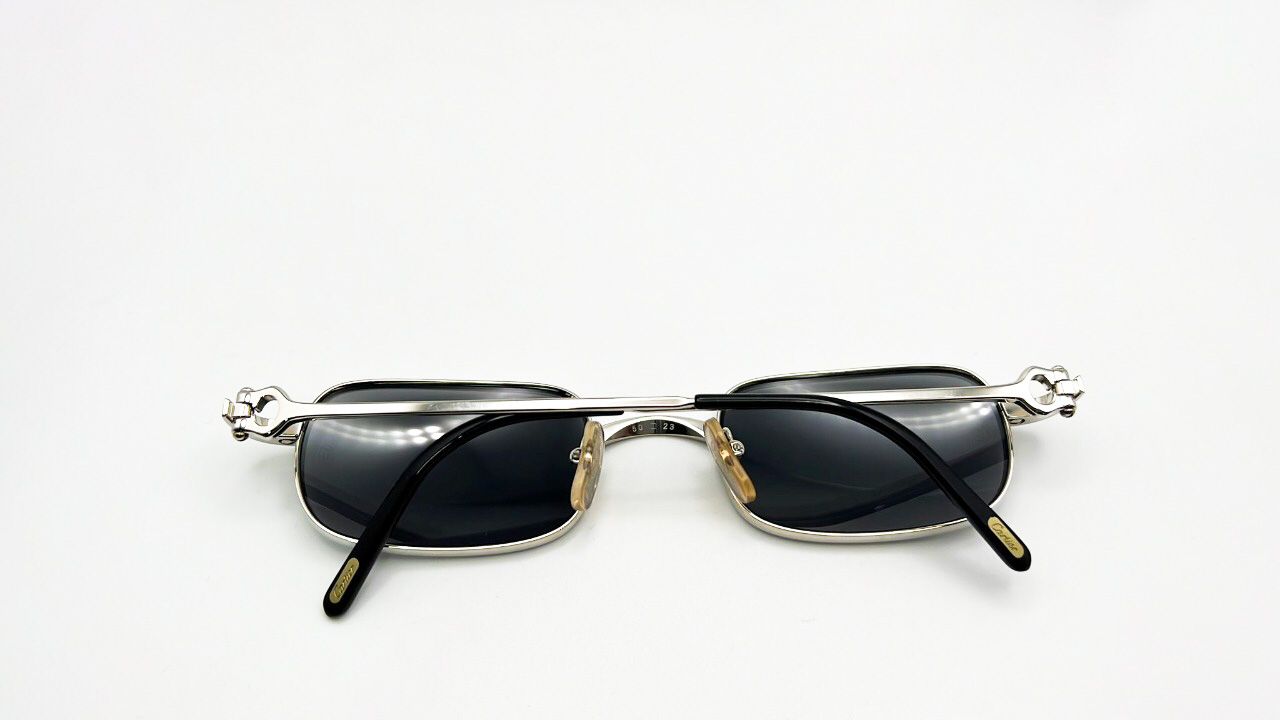 Vintage Registered Authentic Platinum Wires 50-21-135 Smoke Grey Lenses