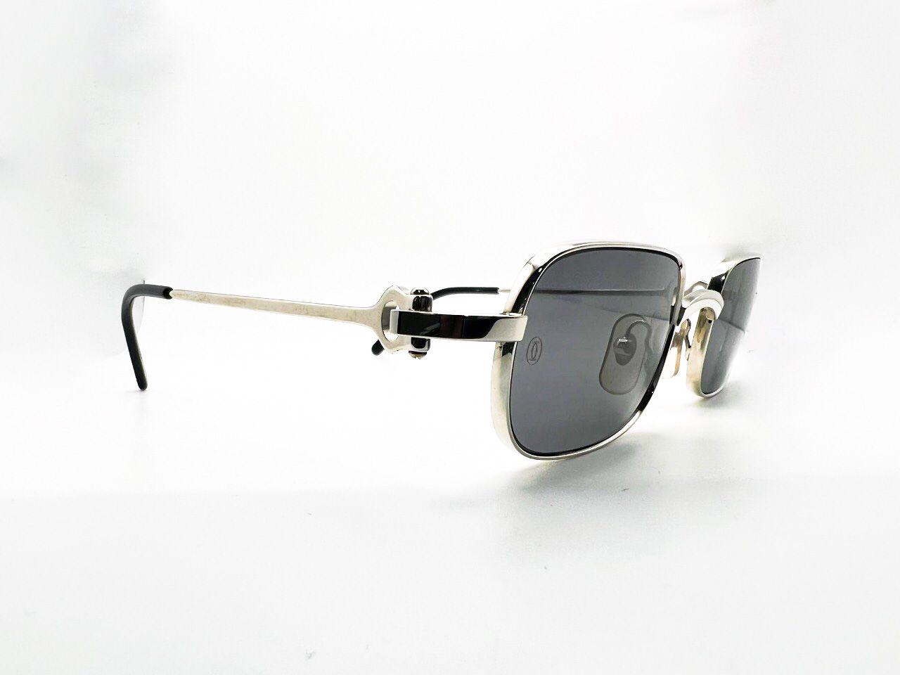 Vintage Registered Authentic Platinum Wires 50-21-135 Smoke Grey Lenses