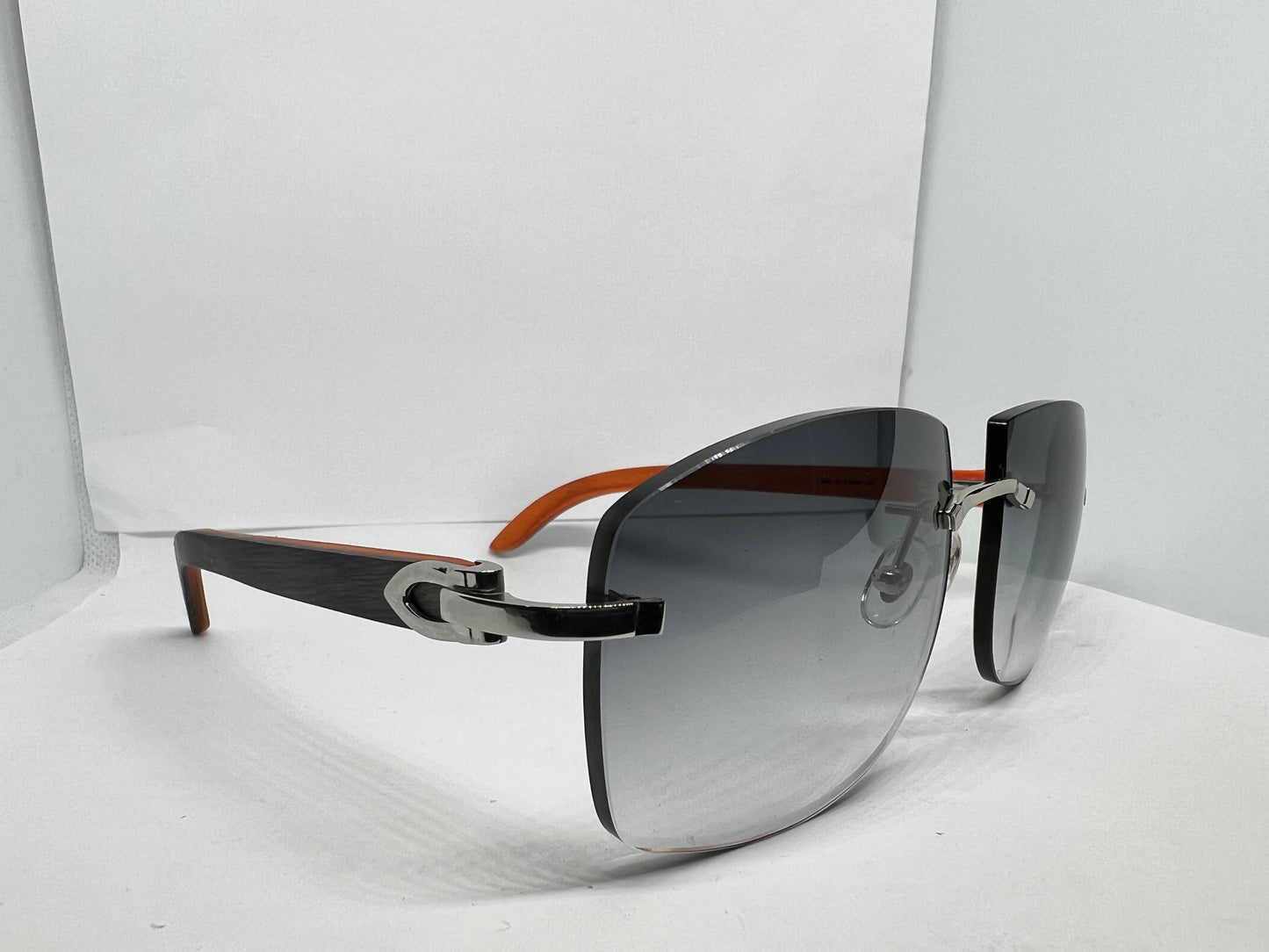 C Decor - Silver Ash Grey & Orange Woods w/ Gradient Gray Tinted Catilina Lenses
