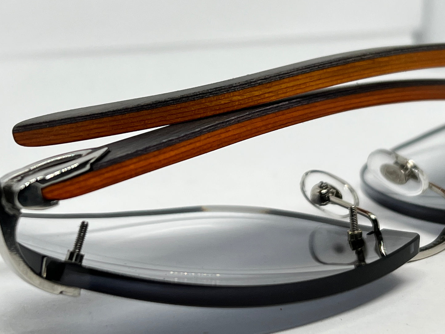 C Decor - Silver Ash Grey & Orange Woods w/ Gradient Gray Tinted Catilina Lenses