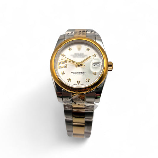 RLX DTJ - Two-Tone Watch - Silver Dial (Smooth Bezel)