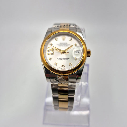 RLX DTJ - Two-Tone Watch - Silver Dial (Smooth Bezel)