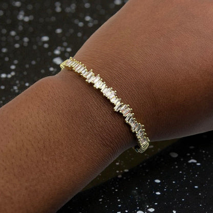 Baguette Diamond Bracelet - Gold