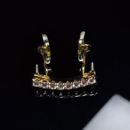 C Decor Moissanite Diamonds Prong Set - Gold