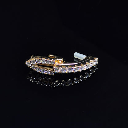 C Decor Moissanite Diamonds Prong Set - Gold