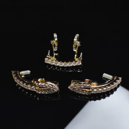 C Decor Moissanite Diamonds Prong Set - Gold