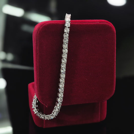 S925 Moissanite Diamond Bracelet - 3mm