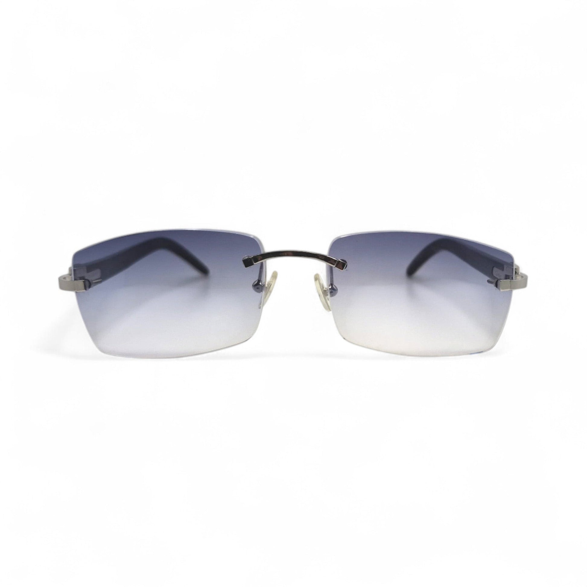 C_Decor_Silver_White_Buffs_Sunglasses_Smoke_Gray_Square_Lenses