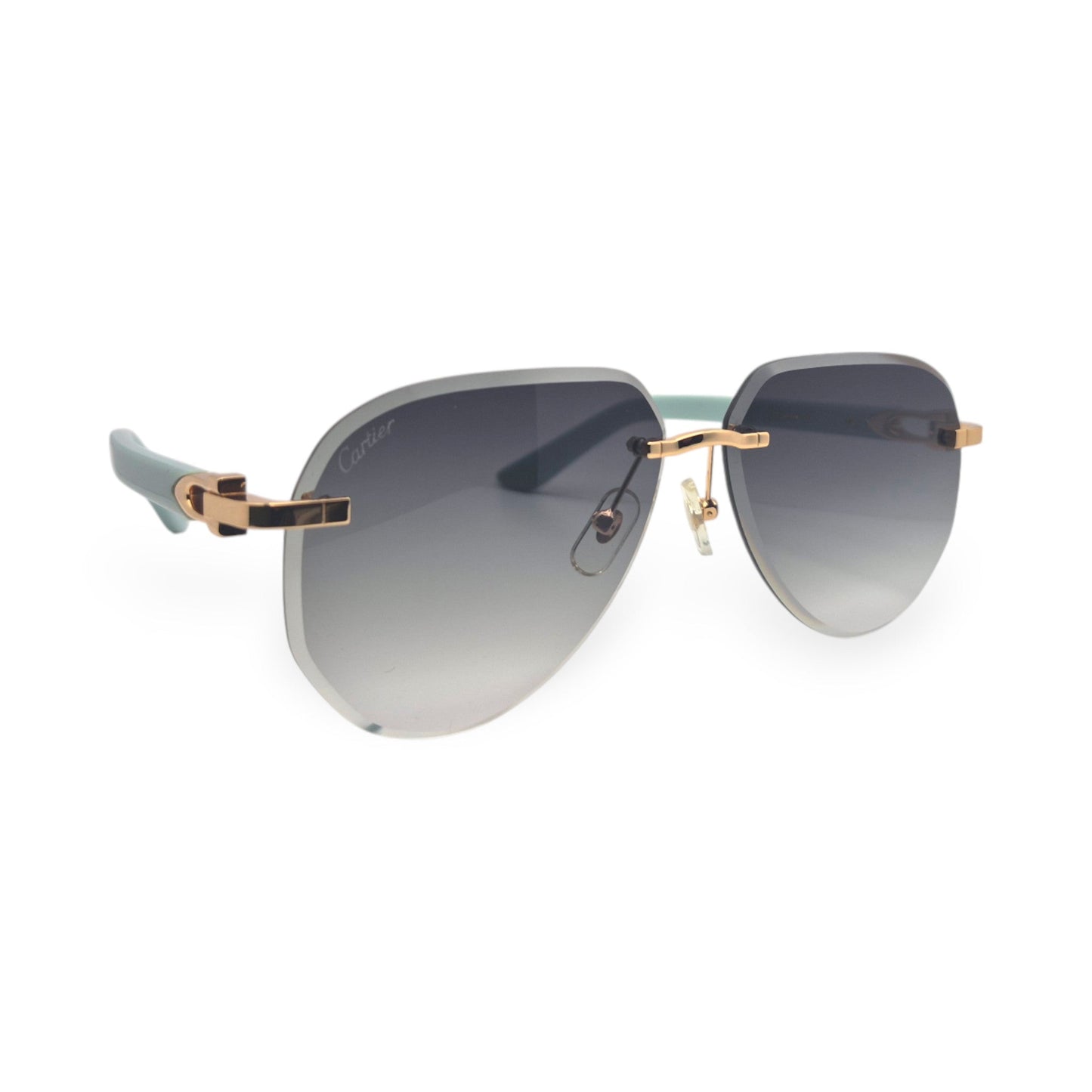 CT0440S C Decor Pilot Sunglasses - Gold Composite Marbles w/ Aviator Lenses