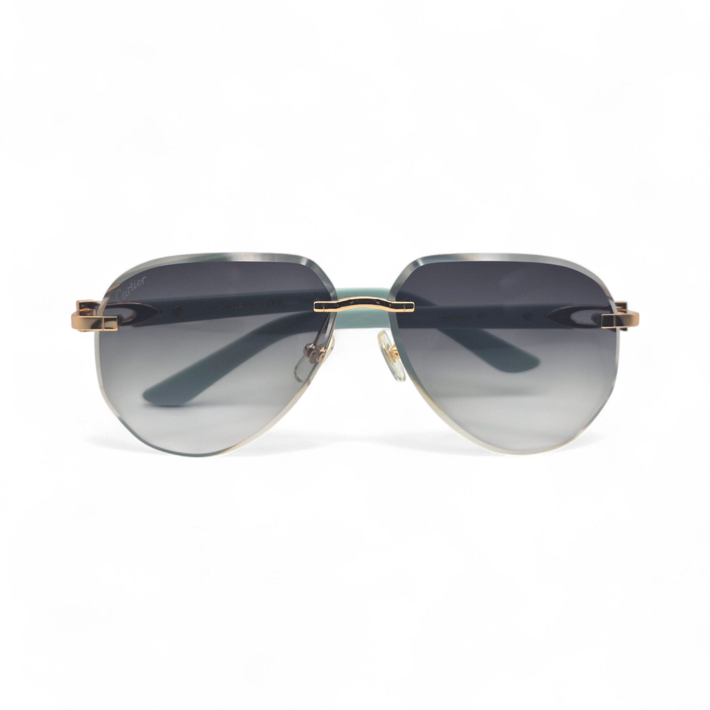 CT0440S C Decor Pilot Sunglasses - Gold Composite Marbles w/ Aviator Lenses