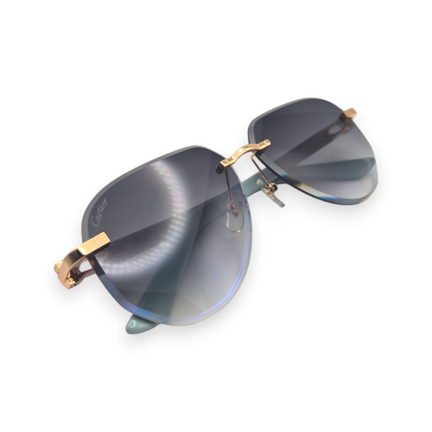 CT0440S C Decor Pilot Sunglasses - Gold Composite Marbles w/ Aviator Lenses