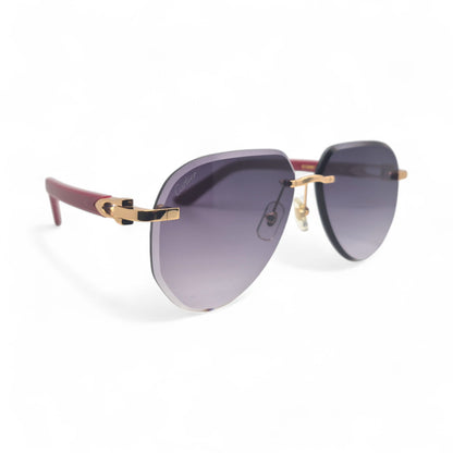 CT0440S C Decor Pilot Sunglasses - Gold Composite Marbles w/ Aviator Lenses