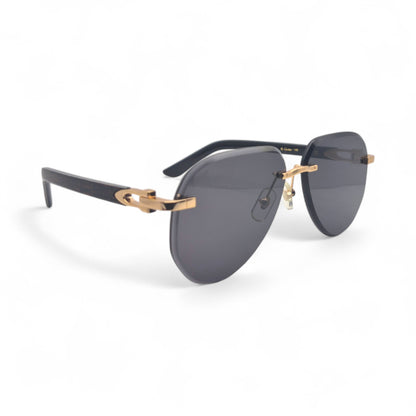 CT0440S C Decor Pilot Sunglasses - Gold Composite Marbles w/ Aviator Lenses