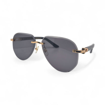 CT0440S C Decor Pilot Sunglasses - Gold Composite Marbles w/ Aviator Lenses