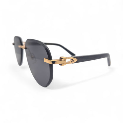 CT0440S C Decor Pilot Sunglasses - Gold Composite Marbles w/ Aviator Lenses