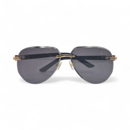 CT0440S C Decor Pilot Sunglasses - Gold Composite Marbles w/ Aviator Lenses
