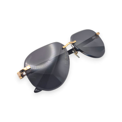 CT0440S C Decor Pilot Sunglasses - Gold Composite Marbles w/ Aviator Lenses