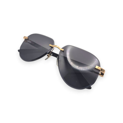 CT0440S C Decor Pilot Sunglasses - Gold Composite Marbles w/ Aviator Lenses