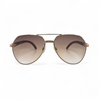 CT0272S Santos Aviators Sunglasses - Woods w/ Faded Lenses