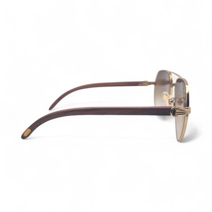 CT0272S Santos Aviators Sunglasses - Woods w/ Faded Lenses