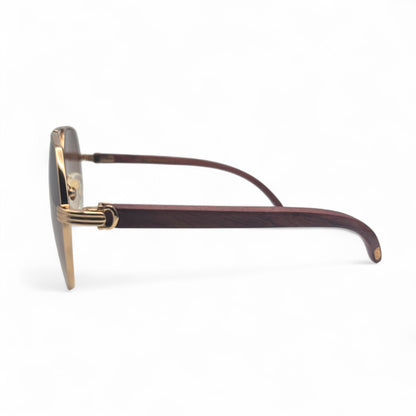 CT0272S Santos Aviators Sunglasses - Woods w/ Faded Lenses