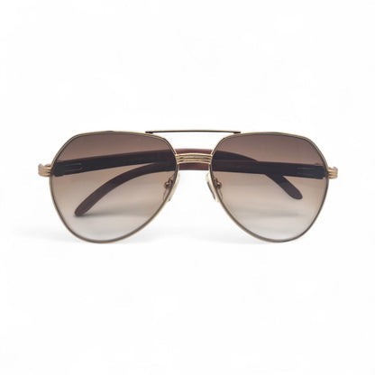CT0272S Santos Aviators Sunglasses - Woods w/ Faded Lenses