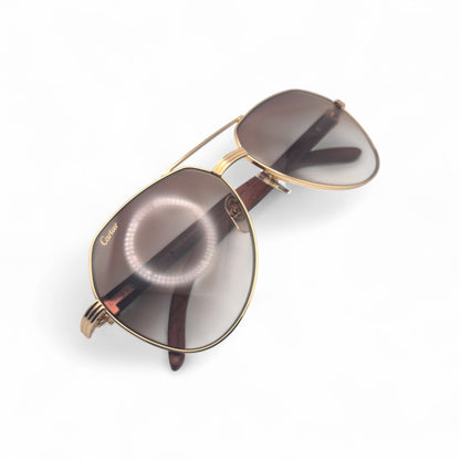 CT0272S Santos Aviators Sunglasses - Woods w/ Faded Lenses